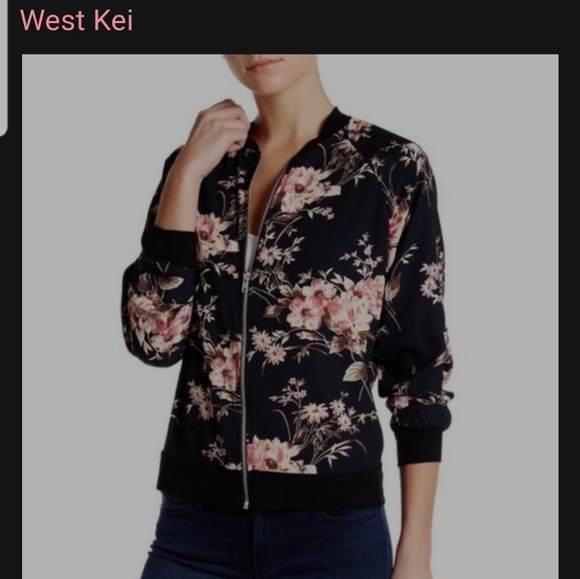 West Kei Flower Bomber Jacket - Picture 1 of 2